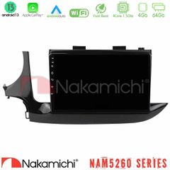NAKAMICHI U-N44-OP0101 NAM5260 Series 4Core Android13 4+64GB Opel Mokka 2016-2020 Navigation Multimedia Tablet 9" Με Carplay & Android Auto