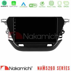 NAKAMICHI U-N44-OP1740 NAM5260 Series 4Core Android13 4+64GB Opel Corsa F 2019-2023 Navigation Multimedia Tablet 9" Με Carplay & Android Auto