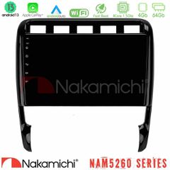 NAKAMICHI U-N44-PC0956 NAM5260 Series 4Core Android13 4+64GB Porsche Cayenne 2003-2010 Navigation Multimedia Tablet 9" Με Carplay & Android Auto
