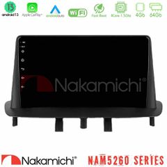 NAKAMICHI U-N44-RN0718 NAM5260 Series 4Core Android13 4+64GB Renault Megane 3 2009-2015 Navigation Multimedia Tablet 9" Με Carplay & Android Auto