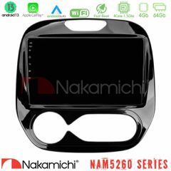 NAKAMICHI U-N44-RN748A NAM5260 Series 4Core Android13 4+64GB Renault Captur 2013-2019 (Auto AC) Navigation Multimedia Tablet 9" Με Carplay & Android Auto