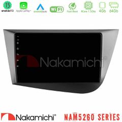 NAKAMICHI U-N44-ST0839 NAM5260 Series 4Core Android13 4+64GB Seat Leon Navigation Multimedia Tablet 9" Με Carplay & Android Auto