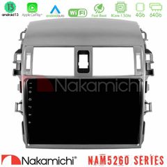 NAKAMICHI U-N44-TY0144 NAM5260 Series 4Core Android13 4+64GB Toyota Corolla 2008-2010 Navigation Multimedia Tablet 9" Με Carplay & Android Auto