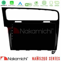 NAKAMICHI U-N44-VW0003PB NAM5260 Series 4Core Android13 4+64GB VW GOLF 7 Navigation Multimedia Tablet 10" Με Carplay & Android Auto