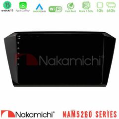 NAKAMICHI U-N44-VW0055 NAM5260 Series 4Core Android13 4+64GB VW Passat Navigation Multimedia Tablet 10" Με Carplay & Android Auto