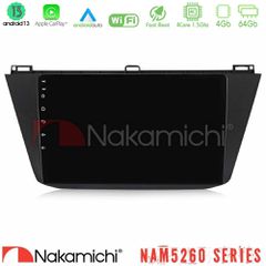 NAKAMICHI U-N44-VW0082 NAM5260 Series Vw Tiguan 2016-2022 4Core Android13 4+64GB Navigation Multimedia Tablet 10" Με Carplay & Android Auto