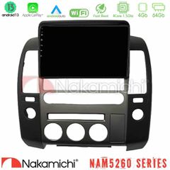 NAKAMICHI U-N44-NS1340 NAM5260 Series 4Core Android13 4+64GB Nissan Navara D40 2006-2012 (με εργ.οθόνη) Navigation Multimedia Tablet 9" Με Carplay & Android Auto