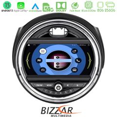 BIZZAR U-MN-6260 OEM Mini Cooper F56 8core Android13 8+256GB Navigation Multimedia System 9"