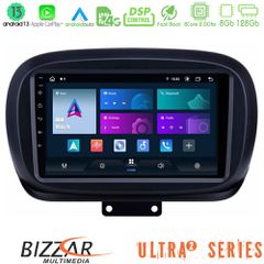 BIZZAR U-UL2-FT0534 Ultra Series Fiat 500X 8core Android13 8+128GB Navigation Multimedia Tablet 9"