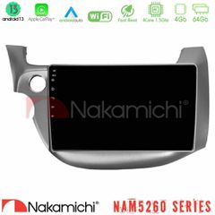 NAKAMICHI U-N44-HD0197 NAM5260 Series 4Core Android13 4+64GB Honda Jazz 2009-2013 Navigation Multimedia Tablet 10" Με Carplay & Android Auto