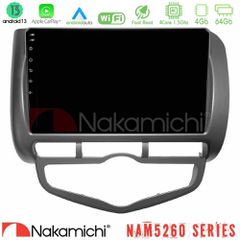 NAKAMICHI U-N44-HD0893 NAM5260 Series 4Core Android13 4+64GB Honda Jazz 2002-2008 (Auto A/C) Navigation Multimedia Tablet 9" Με Carplay & Android Auto