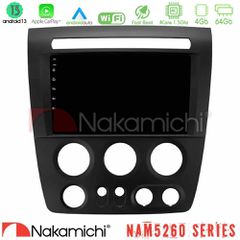 NAKAMICHI U-N44-HU1056 NAM5260 Series 4Core Android13 4+64GB Hummer H3 2005-2009 Navigation Multimedia Tablet 9" Με Carplay & Android Auto