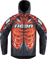 Μπουφάν Καλοκαιρινό Διάτρητο ICON Airform Manik'r™ Jacket Γκρι-Κόκκινο