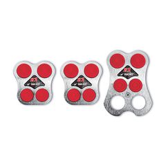 SIMONI RACING SR870PRX K1 Kit ΠΕΤΑΛ 3 ΤΕΜΑΧΙΩΝ ΚΟΚΚΙΝΟ/ΧΡΩΜΙΟ