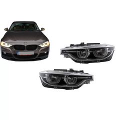 Full LED Headlights Angel Eyes gia BMW 3er F30 F31 Sedan Touring 2011+ gia LED