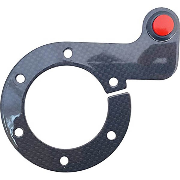 SIMONI RACING SRCF1 ΚΟΥΜΠΙ REAL CARBON PUSH BUTTON ΤΙΜΟΝΙΟΥ 6ΤΡΥΠΟ