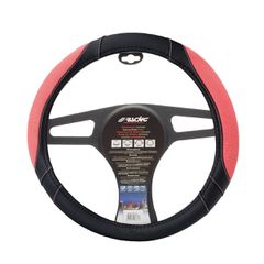SIMONI RACING SRCVT/70 ΚΑΛΥΜΜΑ ΤΙΜΟΝΙΟΥ COTTON PINK ΜΑΥΡΟ ΜΕ ΡΟΖ ΟΙΚΟΛΟΓΙΚΟ ΔΕΡΜΑ 37-39cm - 1 TEM.