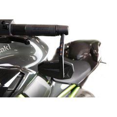 Highsider Pro Bar End Mirror Victory-X Black With Led Indicator (1Pc)