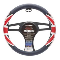 SIMONI RACING SRCVT/53 ΚΑΛΥΜΜΑ ΤΙΜΟΝΙΟΥ UK FLAG (ΣΗΜΑΙΑ ΑΓΓΛΙΑΣ) ΓΚΡΙ/ΚΟΚΚΙΝΟ 37-39cm