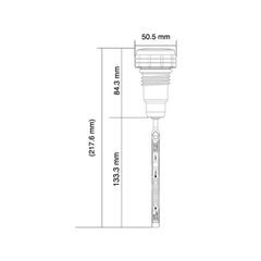 Koso Oil Dipstick Silver Housing - Positive Lcd