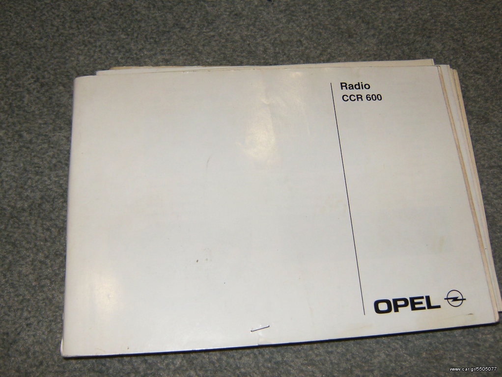 MANUAL  R/CD OPEL