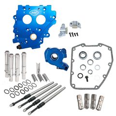 S, Twin Cam cam chest kit - chain drive, no cams. Chrome