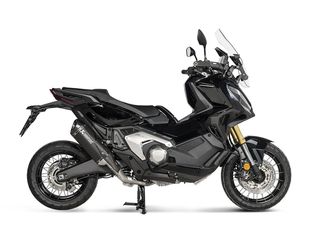 S-H7SO4-HRTBL/1 AKRAPOVIC SLIP ON BLACK TITANIUM HONDA X-ADV 750 2017-2024 Forza 750 2021-2024-thumb-1