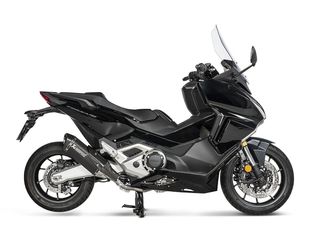 S-H7SO4-HRTBL/1 AKRAPOVIC SLIP ON BLACK TITANIUM HONDA X-ADV 750 2017-2024 Forza 750 2021-2024-thumb-4