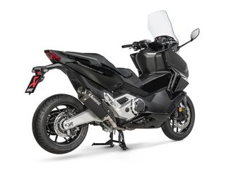 S-H7SO4-HRTBL/1 AKRAPOVIC SLIP ON BLACK TITANIUM HONDA X-ADV 750 2017-2024 Forza 750 2021-2024-thumb-5
