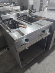 Φριτεζα διπλή ηλεκτρική επιδαπέδια 10+10λιτρων-thumb-1