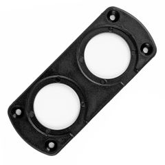 AMIO 02863/AM ΠΑΝΕΛ ΔΙΠΛΟ ΓΙΑ ΠΡΙΖΕΣ ΜΑΥΡΟ MOD-13 105x43x4,5 mm ΔΙΑΜΕΤΡΟ ΤΡΥΠΑΣ: 3cm