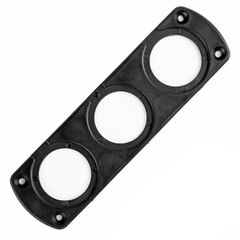 AMIO 02864/AM ΠΑΝΕΛ ΤΡΙΠΛΟ ΓΙΑ ΠΡΙΖΕΣ ΜΑΥΡΟ MOD-13 151x43x4,5 mm ΔΙΑΜΕΤΡΟ ΤΡΥΠΑΣ: 3cm