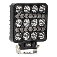 AMIO 04419/AM LED Λάμπα Εργασίας 36W 3600lm 6500K με Προειδοποιητικό Φως – 9–36V (Λευκό + Κίτρινο) Spot Αλουμινένια - 1 τεμ. -