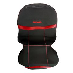 RACE AXION ΠΛΑΤ.REC.BLACK-RED ΗΜΙΚΑΛΥΜΜΑΤΑ ΚΑΘΙΣΜΑΤΩΝ BUCKET RECARO ΜΑΥΡΟ/ΚΟΚΚΙΝΟ ΜΕ ΥΠΟΔΟΧΗ ΠΡΟΣΚΕΦΑΛΟΥ VELCRO & ΠΡΟΣΚΕΦΑΛΑ - 2 ΤΕΜ.