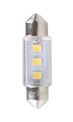 M-TECH L090W/MT ΛΑΜΠΑΚΙΑ ΠΛΑΦΟΝΙΕΡΑΣ C5W/C10W 12V 0,24W SV8,5 36mm LED 3xSMD3528 ΛΕΥΚΟ 1ΤΕΜ.