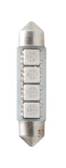 M-TECH L311B/MT ΛΑΜΠΑΚΙΑ ΠΛΑΦΟΝΙΕΡΑΣ C5W/C10W 12V 0,96W SV8,5 41mm CAN-BUS LED 4xSMD5050 PREMIUM ΜΠΛΕ 1ΤΕΜ.