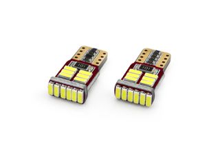 AMIO 01286/AM Λάμπες LED T10 W5W 12V 2.2W CAN-BUS 18xSMD4014 Λευκό Φως 5600K 12x23mm για Φώτα Θέσης Πινακίδας και Εσωτερικό Φωτισμό Αυτοκινήτου - 1 σετ