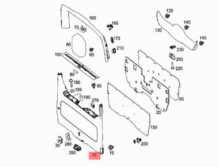 Mercedes Vito ‘15-25 (W447) Καλλυμα/Επενδυση τζαμοπορτας/5ης πόρτας A4477400151 / A4477471800 / A4477400151-thumb-1