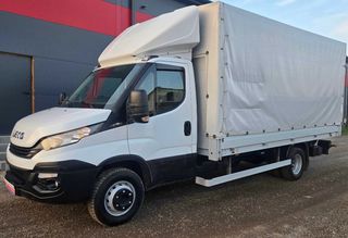 Καρότσα Iveco 2018 Daily 72c18 ΧΕΙΡΟΚΙΝΗΤΟ-ΔΙΠΛΟ ΛΑΣΤΙΧΟ-ΤΡΙΘΕΣΙΟ