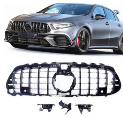 Μάσκα μαύρη για Mercedes A45 AMG W177 / CLA 45 AMG C118 2019-2024