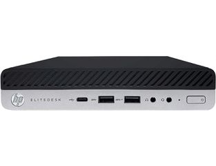 HP EliteDesk 800 G5 Mini PC - Intel® Core™ i5 9ης Γενιάς 9xxx - 16GB RAM - 500GB SSD - 2x DisplayPort, Type-C - Windows 11 Pro
