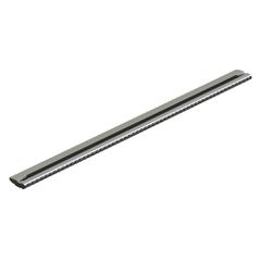 NORDRIVE N15199 ΜΠΑΡΑ ΟΡΟΦΗΣ ΑΛΟΥΜΙΝΙΟΥ 64cm ΑΣΗΜΙ SILENZIO CX ORIGINE SYSTEM ( STANDARD / FLUSH RAILING) - 1 ΤΕΜ.