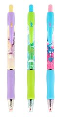 MP στυλό διαρκείας ballpoint PE140-14, 0.7mm μύτη, 14.5cm, μπλε, διάφορα σχέδια, 1τμχ