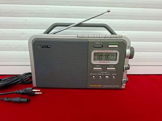SONY ICF-M770S Portable FM SW LW Digital Tuning Preset Battery Mains Radio.
