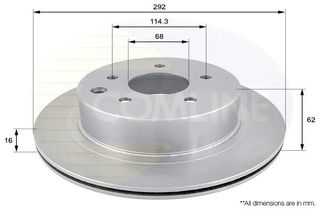 ΔΙΣΚΟΠΛΑΚΕΣ COMLINE ADC0272V | OEM 43206-8H305, 43206-8H701, 43206-8H702, 43206-3NL0B, 43206-4BA0A, 432068H304, 432068H…