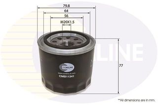ΦΙΛΤΡΟ ΛΑΔΙΟΥ COMLINE CMB11341 | OEM 5740004, 1627132090, 3252742, 5012574, 5021023, E7GZ6731A, 93156093, 93156667, 942…