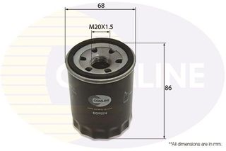 ΦΙΛΤΡΟ ΛΑΔΙΟΥ COMLINE EOF074 | OEM SMD360935, VA30A4000103, VA30A4000105, 1109 AE, 1109CG, 0.010.3989.1, 1039891, 46544…