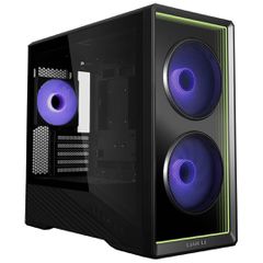 Lian Li Vector V150 Black - w/ 3 x ARGB Fans + Hub - Infinity Mirror - Micro-ATX, Mini-ITX PC Case