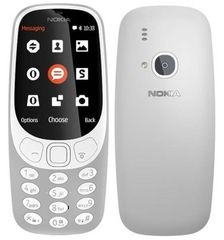 Nokia 3310 2017 Dual SIM (16MB) Κινητό με Κουμπιά με Ελληνικό Μενού - Grey Nena