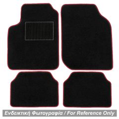 RACE AXION ΠΑΤ.RX-8/RED-RX ΠΑΤΑΚΙΑ ΜΟΚΕΤΑ ΓΙΑ MAZDA RX-8 2003+ (ΜΑΥΡΟ ΜΕ ΚΟΚΚΙΝΟ ΡΕΛΙ) - 4 ΤΕΜ.